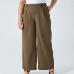 NEW LADIES 1X HALARA SEPIA HIGH WAISTED STRAIGHT LEG POCKETS WORK PANTS